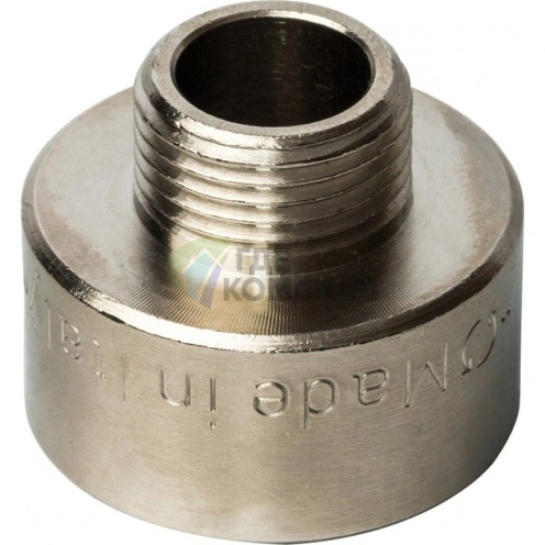 Переходник STOUT ВН 3/4 x 3/8 внутренняя/наружная резьба никелированный - фото 6