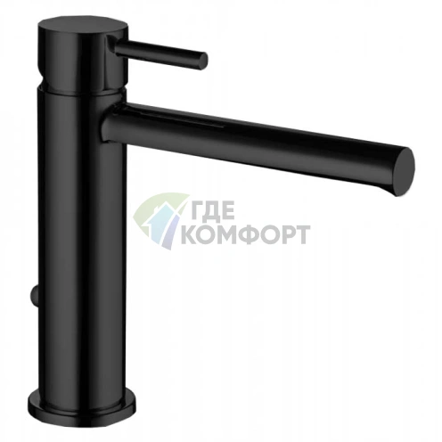 Смеситель для раковины Bossini Oki на 1 отверстие, черный матовый (Z005301.073) - фото 1