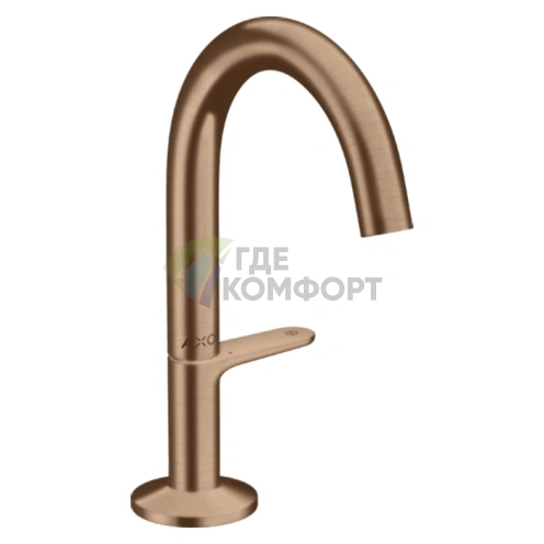 Смеситель для раковины AX One Sel 140 P-Open цвет шлифованное красное золото (48010310) - фото 1