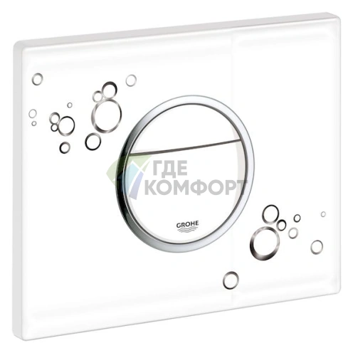 Кнопка смыва унитаза Grohe Nova Cosmopolitan 38847LI0 белая с черным - фото 4