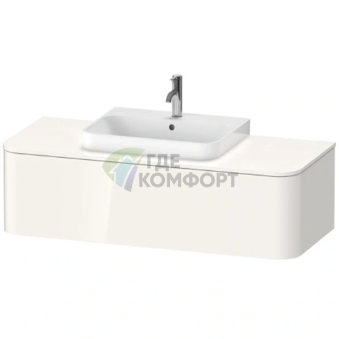 Подвесная тумба Duravit Happy D.2 Plus 354x1300x550 мм, белая глянцевая, 1 ящик (HP4932M2222) - фото 1