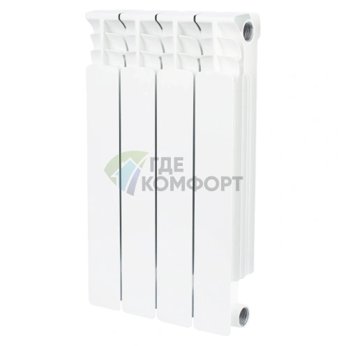 Радиатор биметаллический STOUT Space 500 4 секции - фото 1