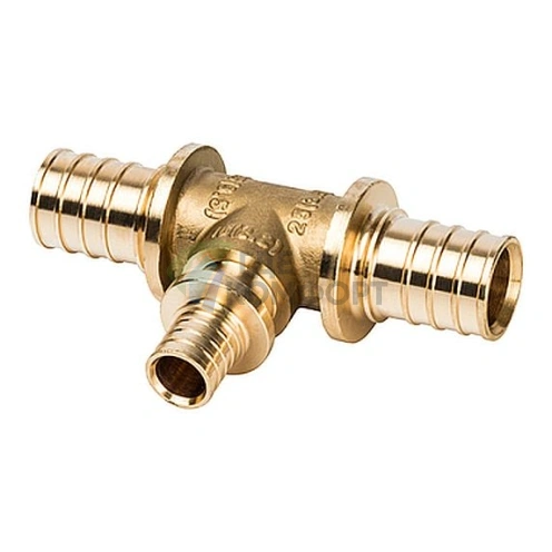 Stout Тройник переходной 25x16x25 для труб из сшитого полиэтилена аксиальный - фото 1