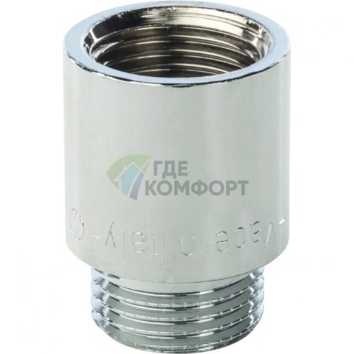 Удлинитель STOUT латунный 1/2 x 25 хромированный - фото 2