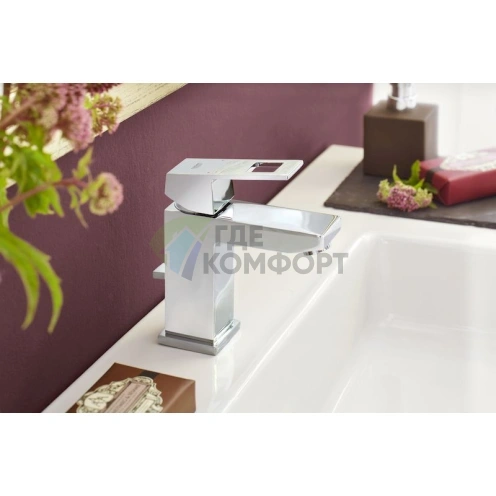 Смеситель для раковины Grohe Eurocube 23127000 с керамическим картриджем - фото 3