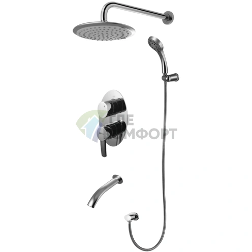 Душевой комплект Lemark Atlantiss LM3222C встраиваемый - фото 1