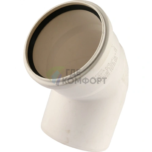 Отвод канализационный Raupiano Plus 110х67° REHAU (РЕХАУ - 11234541001) - фото 1