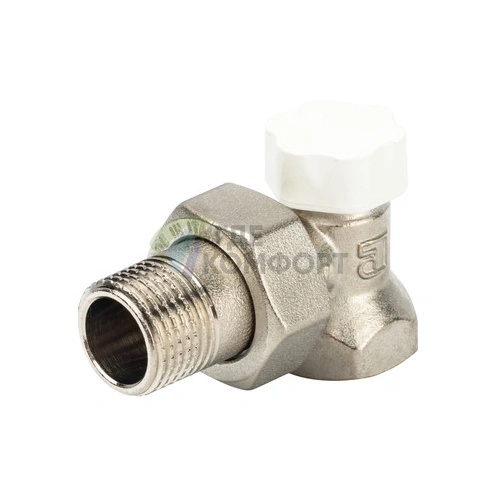 Клапан ручной угловой Luxor 1/2 11062100 (Люксор) - фото 1