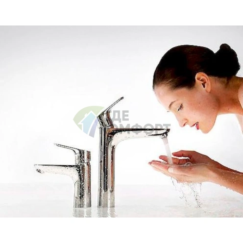 Смеситель для раковины Hansgrohe Focus 31608000 с поворотным изливом - фото 4