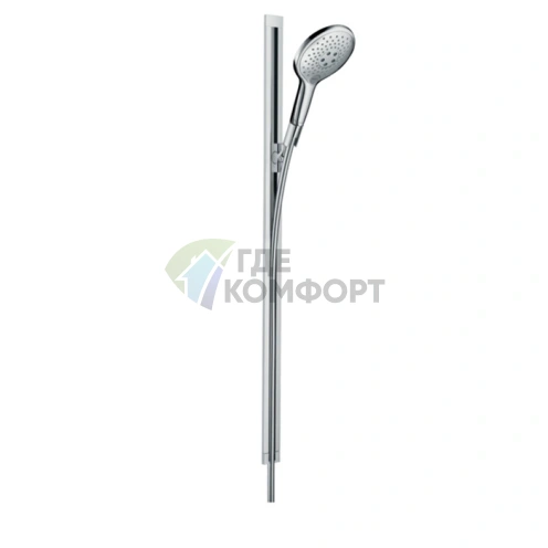 Душевой набор HG Raindance Select S с функциями RainAir, CaresseAir и EcoSmart (хром) (26626000) - фото 1
