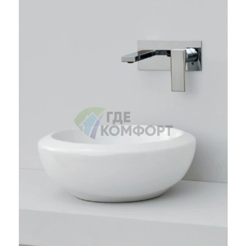 Накладная раковина Artceram Blend без отверстия под смеситель, 46 см, белая - фото 1