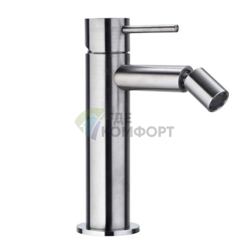 Однорычажный смеситель Bossini Inox для биде из нержавеющей стали (INZ007.030) - фото 1