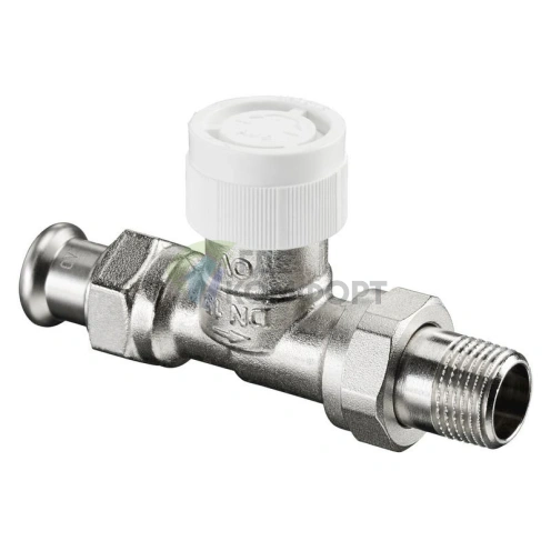 Клапан термостатический Oventrop AV9 1/2 (DN 15) М30x1-5 прессовое соединение 1183875 прямой - фото 1