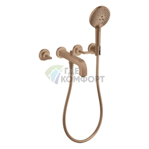 Смеситель для ванны AX Citterio в роскошном золоте с красным отливом (39448310) - фото 1