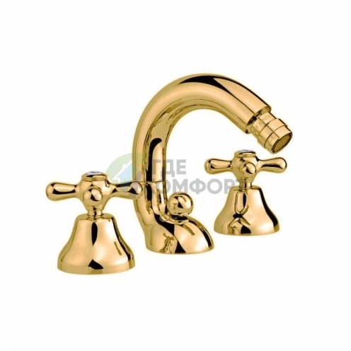 Смеситель для биде Nicolazzi Nuova Brenta с донным клапаном, цвет Gold Brass (2515GB) - фото 1