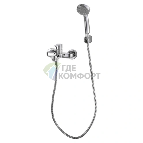 Смеситель Bravat Stream F63783C-B для ванны с душем - фото 2