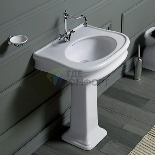 Пьедестал для раковины SIMAS Lante LA10 69,5x31 см белый - фото 1