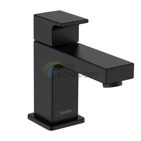 Hansgrohe Vernis Shape 70 Однорычажный смеситель для раковины, матовый черный (71592670) - фото 1