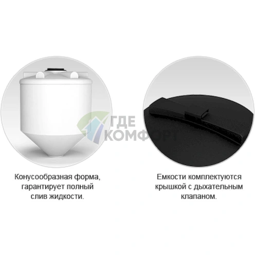 Емкость Rostok ФМ 500 в обрешетке - фото 2