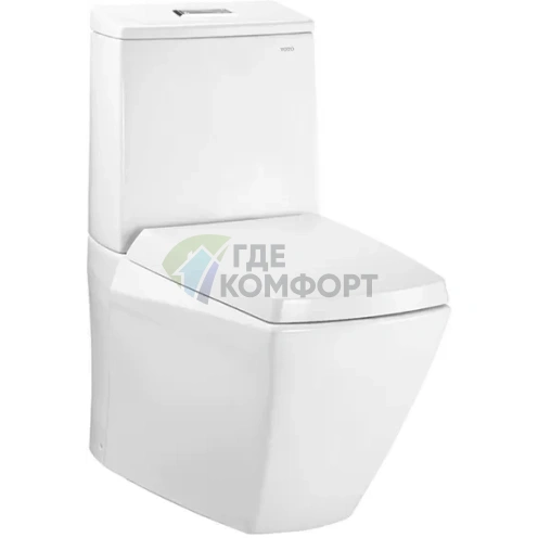 Унитаз-компакт TOTO Jewelhex CW680PB с бачком и сиденьем - фото 1