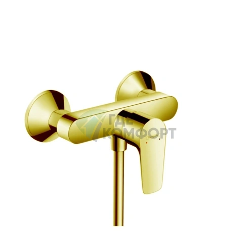 Душевой смеситель Hansgrohe Talis E настенный золотой (71760990) - фото 1