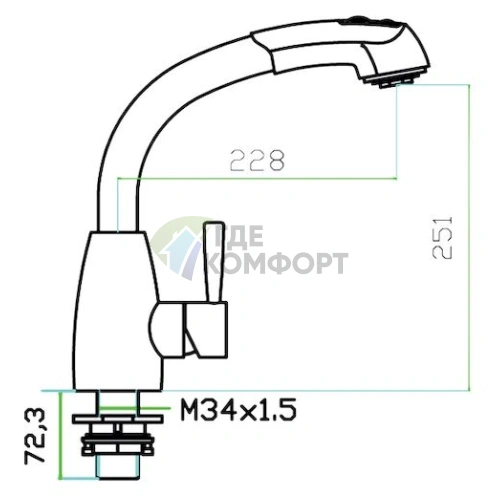 Смеситель Zorg Inox Divon для кухни: стиль, надежность и комфорт - фото 2