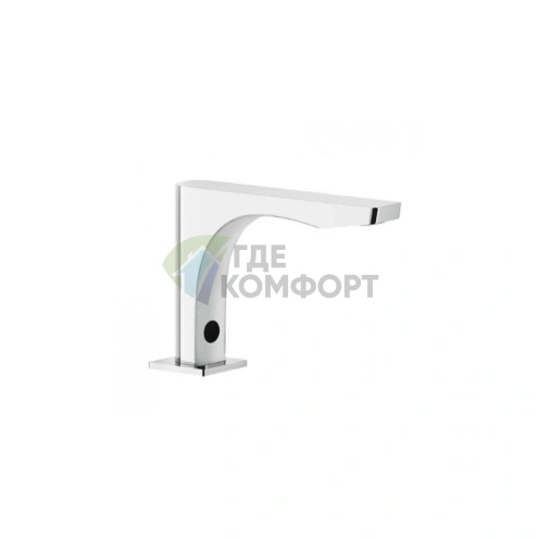 GESSI RILIEVO Электронный смеситель для раковины с бесконтактным управлением и интеллектуальной регулировкой температуры и напора воды в цвете хром (59023#031) - фото 1