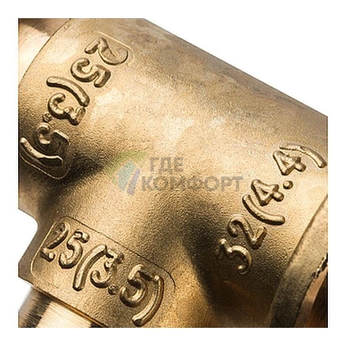 Stout Тройник переходной 32x25x25 для труб из сшитого полиэтилена аксиальный - фото 5