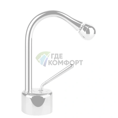 Смеситель для биде Gessi Goccia белый, с выбором угла поворота носика (33807#279) - фото 1