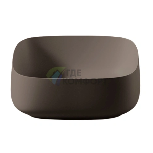 Раковина Artceram Cognac 46х41 см накладная без отверстия цвет cocoa (COL007 39 00) - фото 1