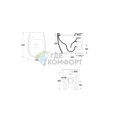 Сиденье для унитаза Artceram Azuley/Atelier белое матовое с хромированными шарнирами и микролифтом (AZA001 05 71) - фото 2