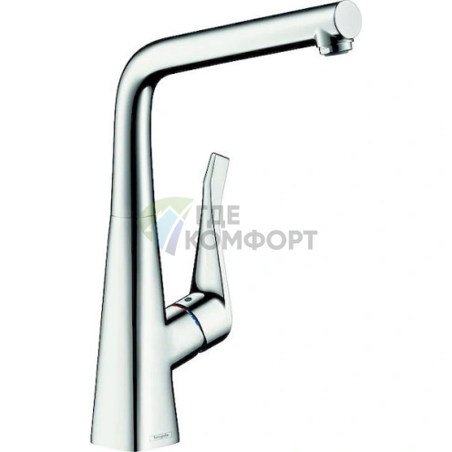 Смеситель Hansgrohe Metris для кухни с выдвижной лейкой - фото 1