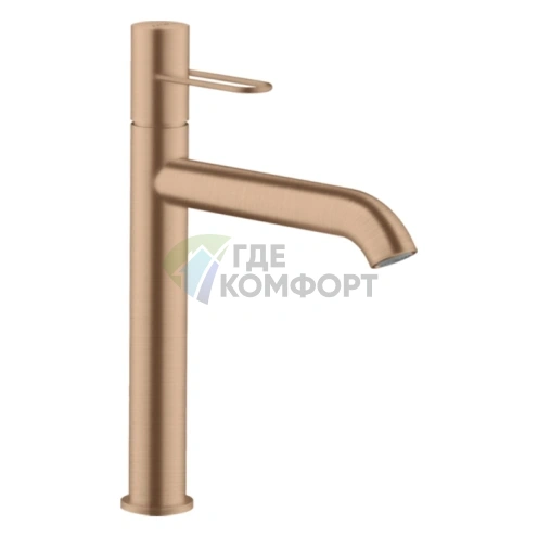 Смеситель для раковины AX Uno 190 мм — цвет шлифованное красное золото (38032310) - фото 1