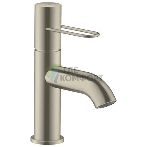 Смеситель для раковины AX Uno 70 мм, шлифованный никель (38021820) - фото 1