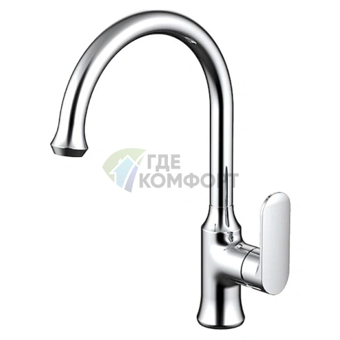 Смеситель для кухни Bravat Opal F7125183CP с выдвижной лейкой и керамическим картриджем - фото 1