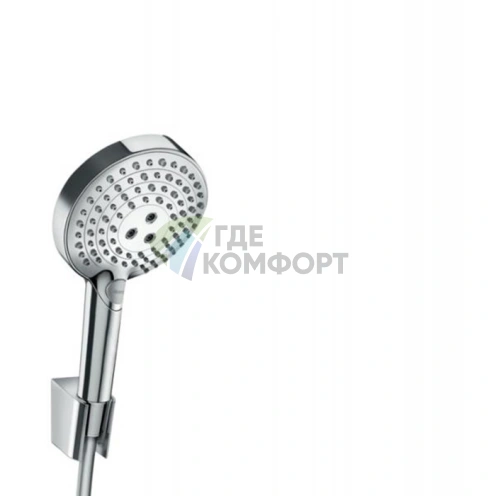 Душевой набор HG Raindance Select S с ручным душем 3-в-1 и держателем, хром (27669000) - фото 1