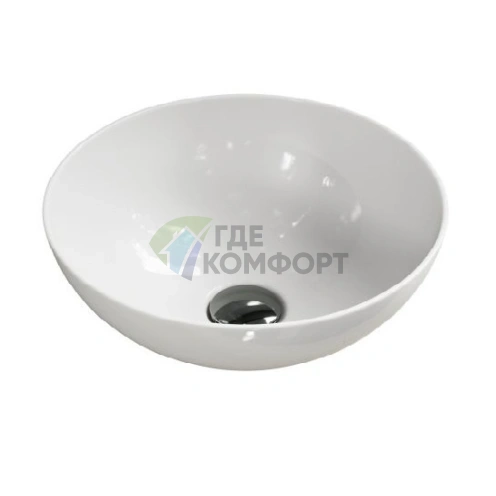 Накладная раковина Kerasan Ciotola С3 Ø46×15 см белая (430301) - фото 2