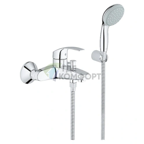 Смеситель Grohe Eurosmart New 33302002: стильный дизайн и удобство для вашей ванны с душем - фото 1