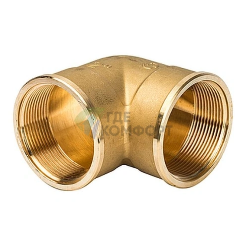 Угольник Stout внутренняя/внутренняя резьба латунный ВВ 2 - фото 1