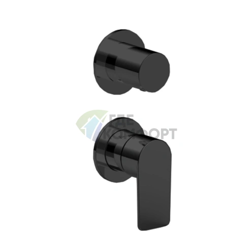 Встраиваемый смеситель для душа Fantini MYO на 3 выхода, черный матовый (61 13 V689B) - фото 1