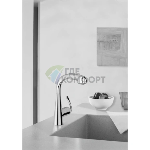 Смеситель Grohe Zedra для кухни с выдвижной лейкой - фото 2