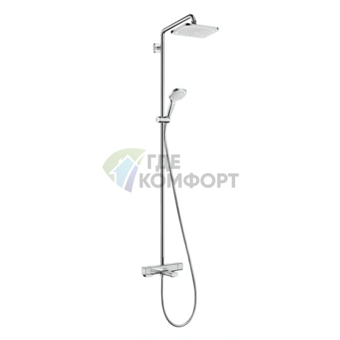 Душевая система с термостатом HG Croma E 280 хром — акционная цена (27687000) - фото 1