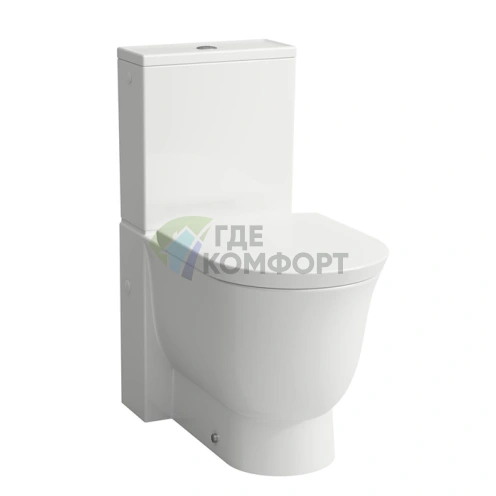 Унитаз-моноблок Laufen New Classic безободковый, универсальный выпуск, белый (700х370х430 мм) (8.2485.8.000.000.1) - фото 1