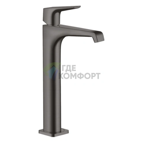 Смеситель для раковины AX Citterio E 250 мм, цвет шлифованный черный хром (36113340) - фото 1