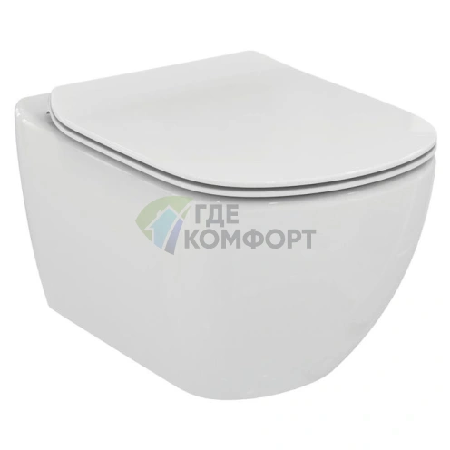 Комплект для установки унитаза 3 в 1: чаша Ideal Standard Tesi, инсталляция Geberit Duofix и сиденье с микролифтом - фото 2