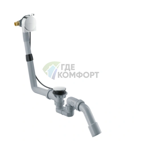 Излив для ванны Hansgrohe Exafill S с системой перелива — хром (58113000) - фото 1