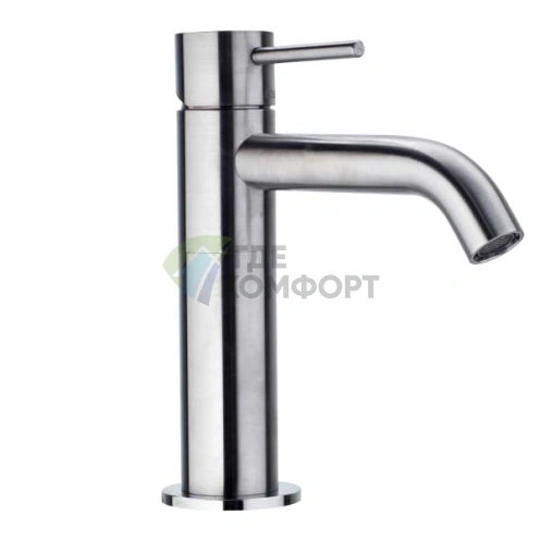 Однорычажный смеситель Bossini Inox для раковины из нержавеющей стали, глянцевый (INZ006.030) - фото 1