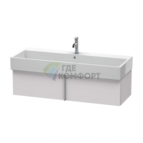 База под раковину Duravit VA 298x1184x431 мм с выдвижным ящиком, цвет белая сирень шелковисто-матовый (VA612908787) - фото 1