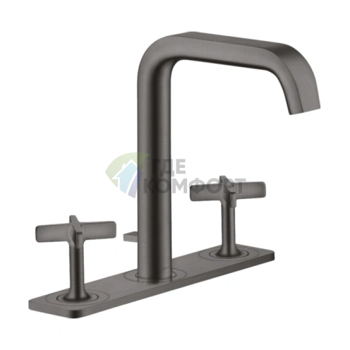 Смеситель для раковины AX Citterio E 3, шлифованный черный хром (36116340) - фото 1