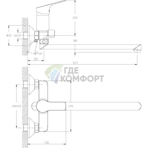 Смеситель Rossinka RS33: универсальный дизайн для вашей кухни - фото 2